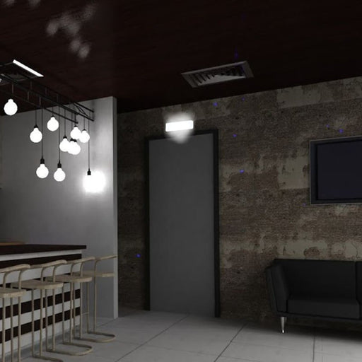 4W LED Emergency Light with Ceiling Kit and Permanent Option IP65 6000K - Emergency Lighting - Emergency Lighting
