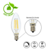 4W LED Filament Candle Bulb E14 3000K - E14 Candle Bulb - Ledex Lighting UK