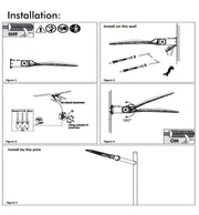 50W FRIGG Street Lights with PHILIPS Chip 4000K - Lighting Fixtures - Street Lights