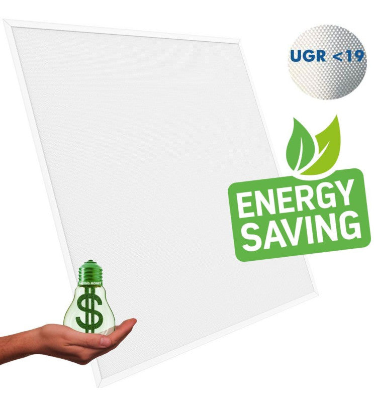50W-42W-36W-30W Power Adjustable LED Panel 60x60 145lm/W UGR<19 5700K 2Pack