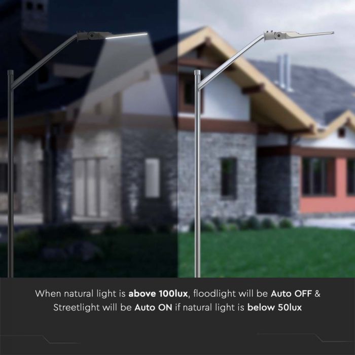 50W LED Street Light SAMSUNG Chip Photocell Sensor 4000K - Night Lights & Ambient Lighting - Street Lights