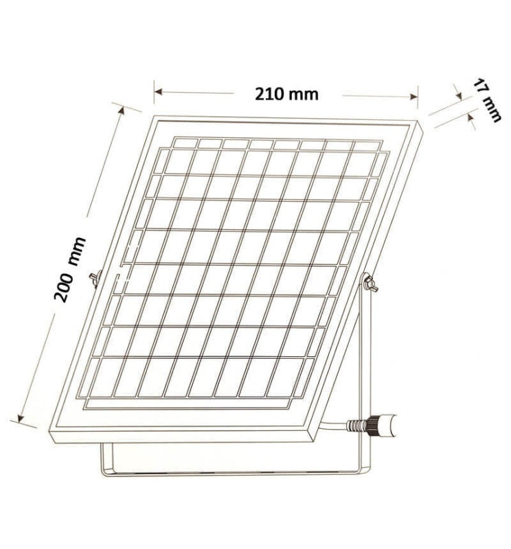 50W LED Solar ORION Floodlight 5000K - Solar LED light