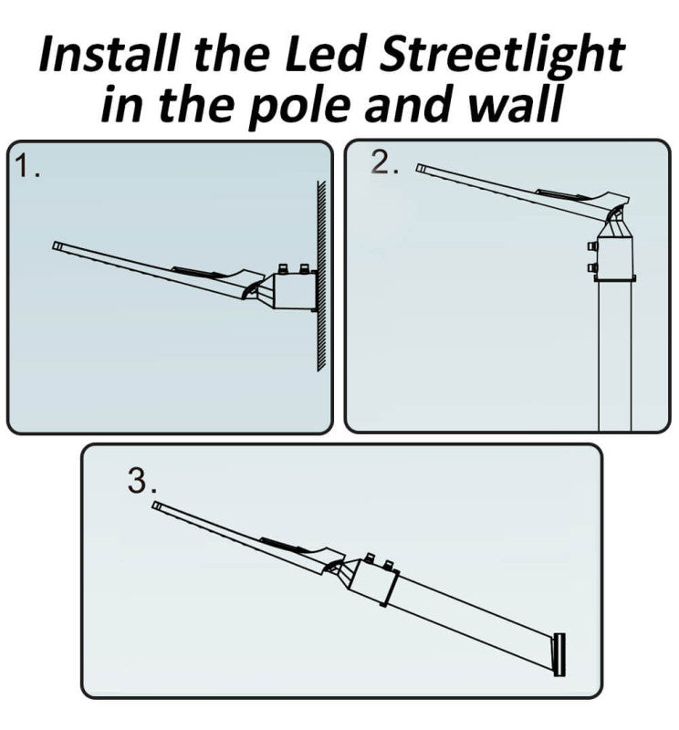 50W AREA FLEX Street Lights with OSRAM Chip 2700K - Landscape Pathway Lighting - Street Lights