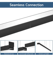 50W Black Linkable Linear POLARIS LED Pendant Light 150cm 3 CCT - Ceiling Light Fixtures - Linear Lights