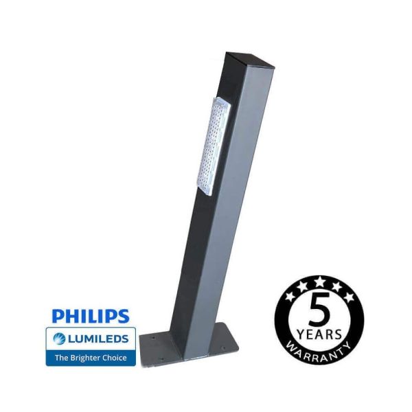 50W WANDA Slanted Rectangular LED Bollard light with FILIPS chip 4000K