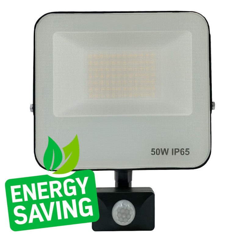 50W LED Floodlight AURORA 140Lm/W with PIR Motion Sensor - Flood & Spot Lights - Floodlights