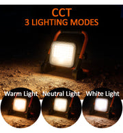 50W Portable Solar LED Floodlight - 3CCT - Lumileds Chip IP65 - Flood & Spot Lights - Solar Lighting