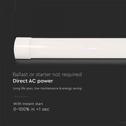 50W Prismatic LED Batten 1466mm IP20 120Lm/W 6500K - Lighting Fixtures - Battens