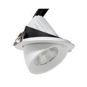 50W Round Adjustable Recessed LED Spotlight 4000K - Flood & Spot Lights - Downlights