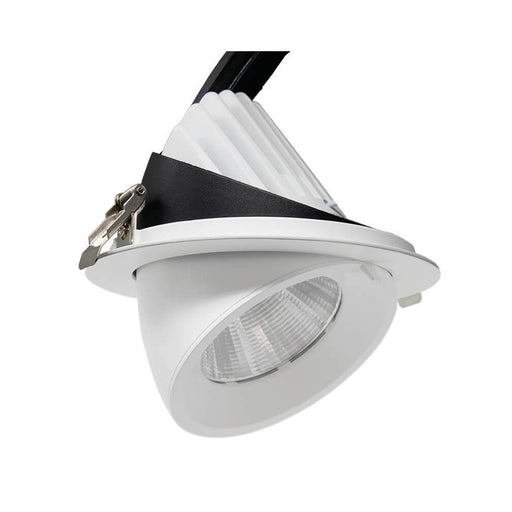 50W Round Adjustable Recessed LED Spotlight 4000K - Flood & Spot Lights - Downlights