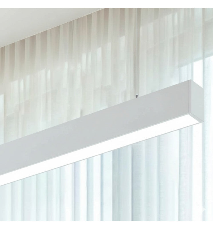50W White Linkable Linear POLARIS LED Pendant Light 150cm 3 CCT - Ceiling Light Fixtures - Linear Lights