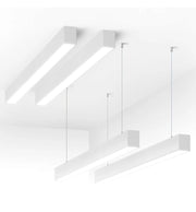 50W White Linkable Linear POLARIS LED Pendant Light 150cm 3 CCT - Ceiling Light Fixtures - Linear Lights
