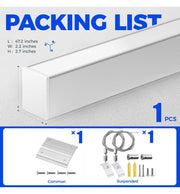 50W White Linkable Linear POLARIS LED Pendant Light 150cm 3 CCT - Ceiling Light Fixtures - Linear Lights