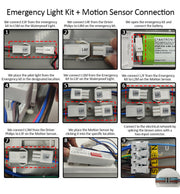 55W 150cm Tri-proof LED Batten Microwave Sensor & Emergency Kit Philips Driver 3CCT - Emergency Lighting - Battens