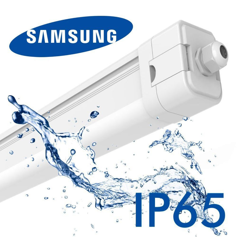 55W Integrated Tri-proof LED Batten 150cm with SAMSUNG Chip 3 CCT - Ceiling Light Fixtures - Battens