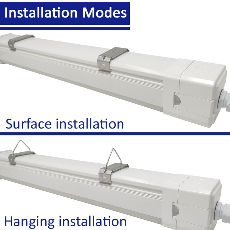 55W Integrated Tri-proof LED Batten 150cm with SAMSUNG Chip 3 CCT - Ceiling Light Fixtures - Battens