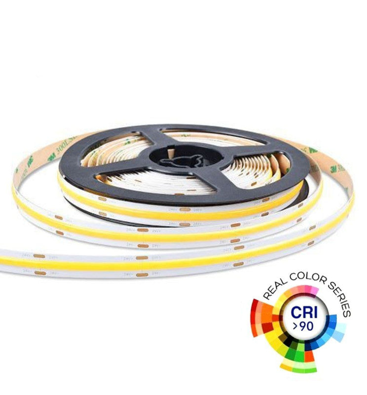 5m 24V LED Strip COB 15W/m 512LED/m 1800lm/m 10mm IP20 CRI90