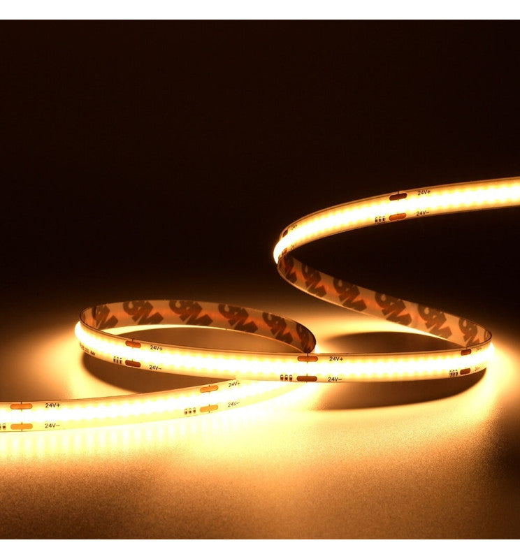 5m 24V LED Strip COB 15W/m 512LED/m 1800lm/m 10mm IP20 CRI90