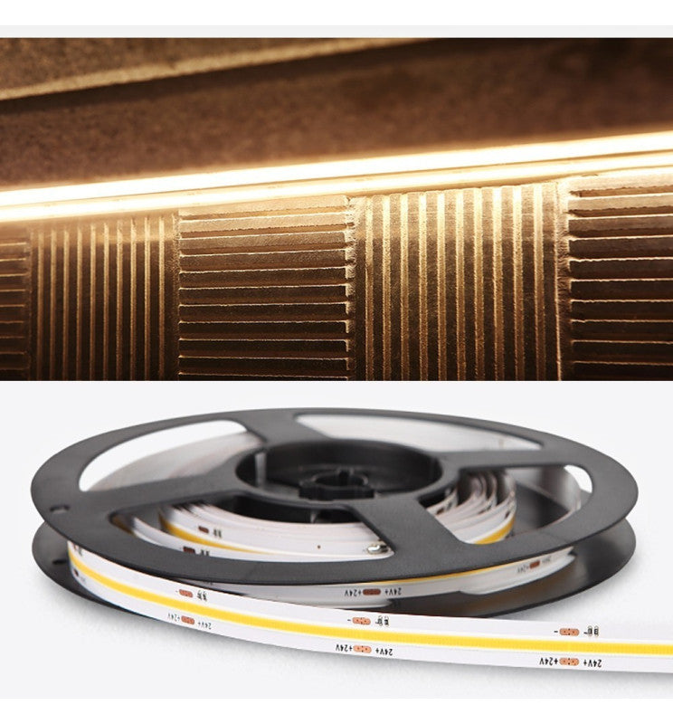 5m 24V LED Strip COB 15W/m 512LED/m 1800lm/m 10mm IP20 CRI90