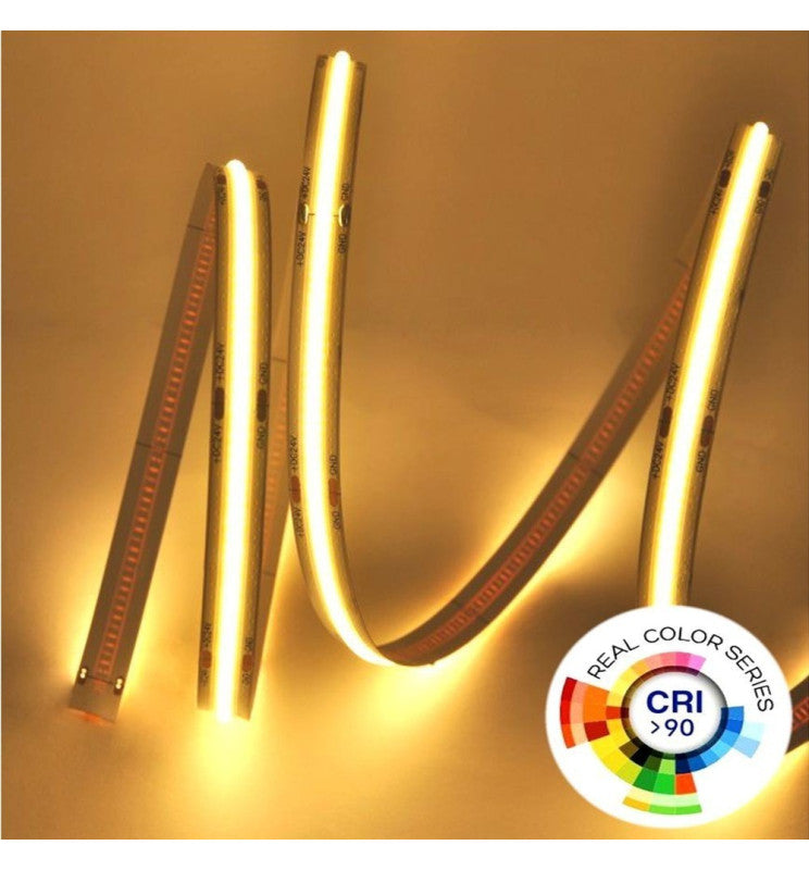 5m 24V LED Strip COB 15W/m 512LED/m 1800lm/m 10mm IP20 CRI90