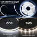 5m Self-adhesive 12V COB LED Strip 300LED/m 3000K - LED Strip - Ledex Lighting UK