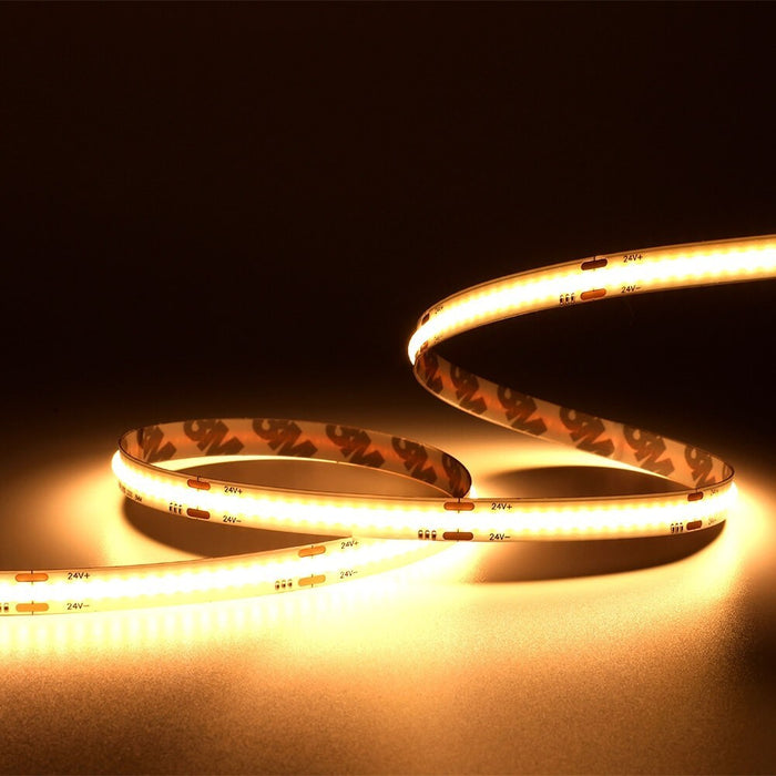 5m Self-adhesive 24V COB LED Strip 512LED/m 4000K - LED Strip - Ledex Lighting UK