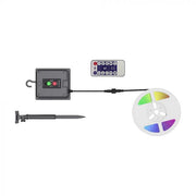 5m Solar LED Strip Kit 60LEDs/M RGB IP67 - Landscape Pathway Lighting - Solar Lighting
