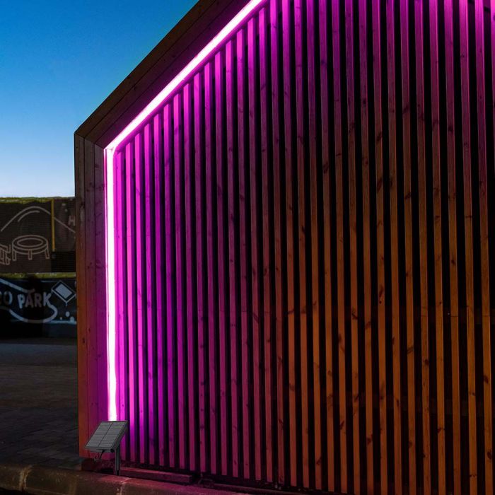 1.2W Solar LED Strip Light 5m RGB 3000K 4000K