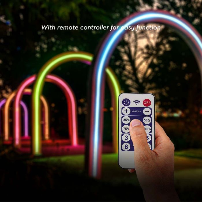 1.2W Solar LED Strip Light 5m RGB 3000K 4000K