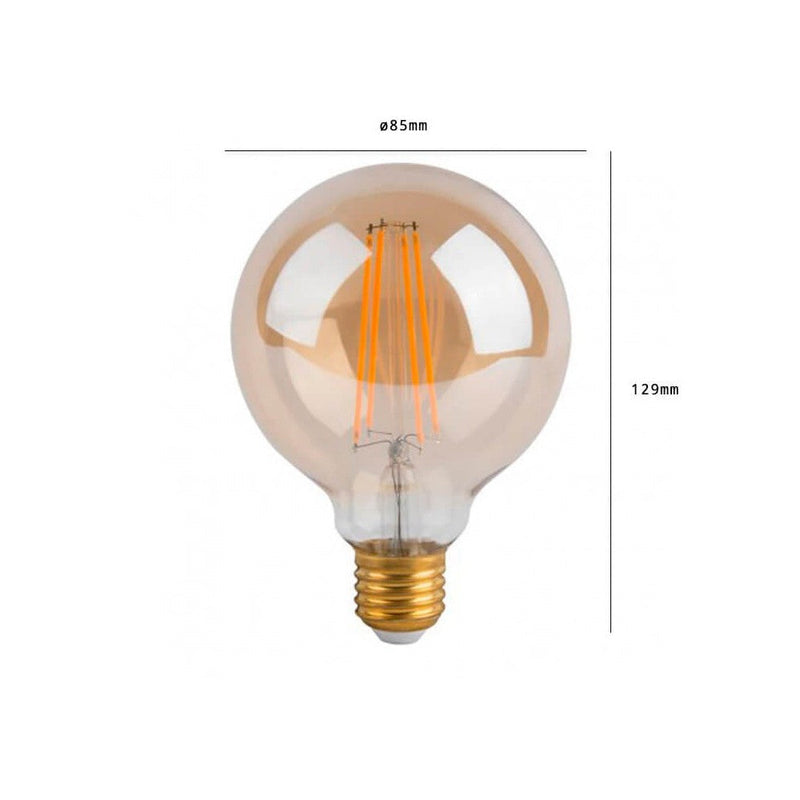 5W E27 Filament LED Bulb in Gold 2700K - LED Light Bulbs - Lamps
