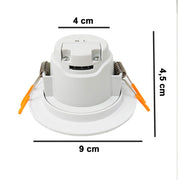 5W Outdoor Waterproof LED Downlight in White 6000K Cut-out 65mm - Ceiling Light Fixtures - Downlights
