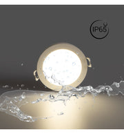 5W Recessed LED Spotlight White IP65 TRIAC Dimmable – Cut-out Ø68mm - Ceiling Light Fixtures - Downlights