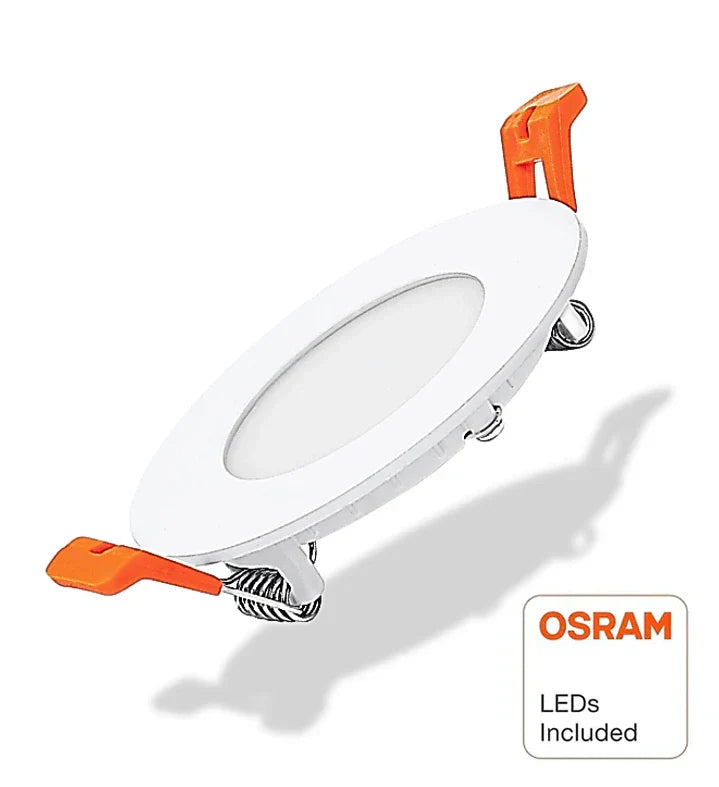 5W Round Slim LED Downlight with OSRAM Chip 6000K - Ceiling Light Fixtures - Downlights