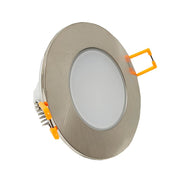 5W Waterproof LED Downlight in Nickel 6000K Cut-out 65mm - Ceiling Light Fixtures - Downlights