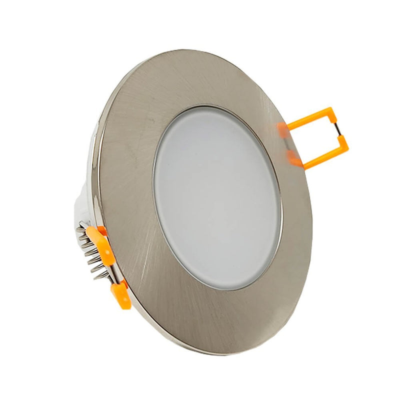 5W Waterproof LED Downlight in Nickel 6000K Cut-out 65mm - Ceiling Light Fixtures - Downlights