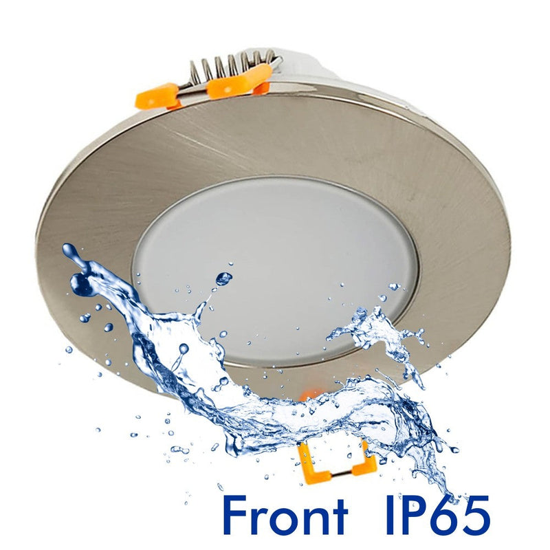5W Waterproof LED Downlight in Nickel 6000K Cut-out 65mm - Ceiling Light Fixtures - Downlights