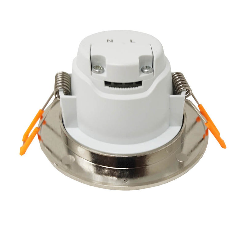 5W Waterproof LED Downlight in Nickel 6000K Cut-out 65mm - Ceiling Light Fixtures - Downlights