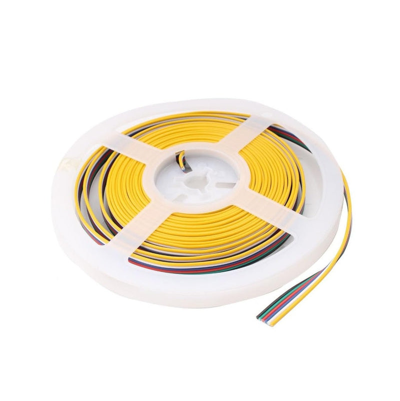 6-Core x 0.5mm Connector Cable for LED Strip RGB+CCT 12-24V