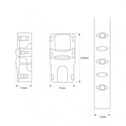6 Pin Cable-to-strip Connector for 12mm LED SMD Strip 12V-24V RGB + CCT IP20 - Electronics Component Connectors