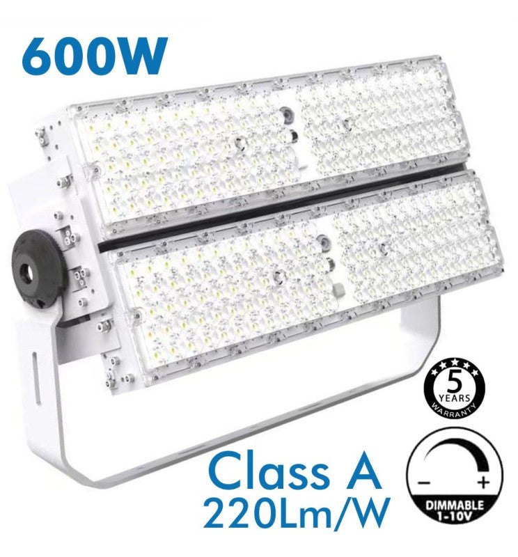 600W Dimmable LED Floodlight with PHILIPS Driver 5000K - Flood & Spot Lights - Floodlights
