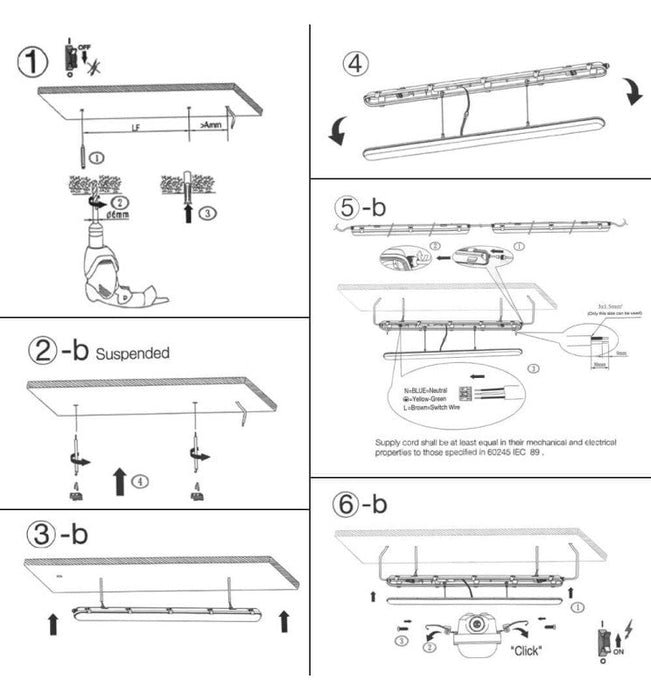 60W-35W Tri-Proof LED Batten with TRIDONIC driver CCT 150cm