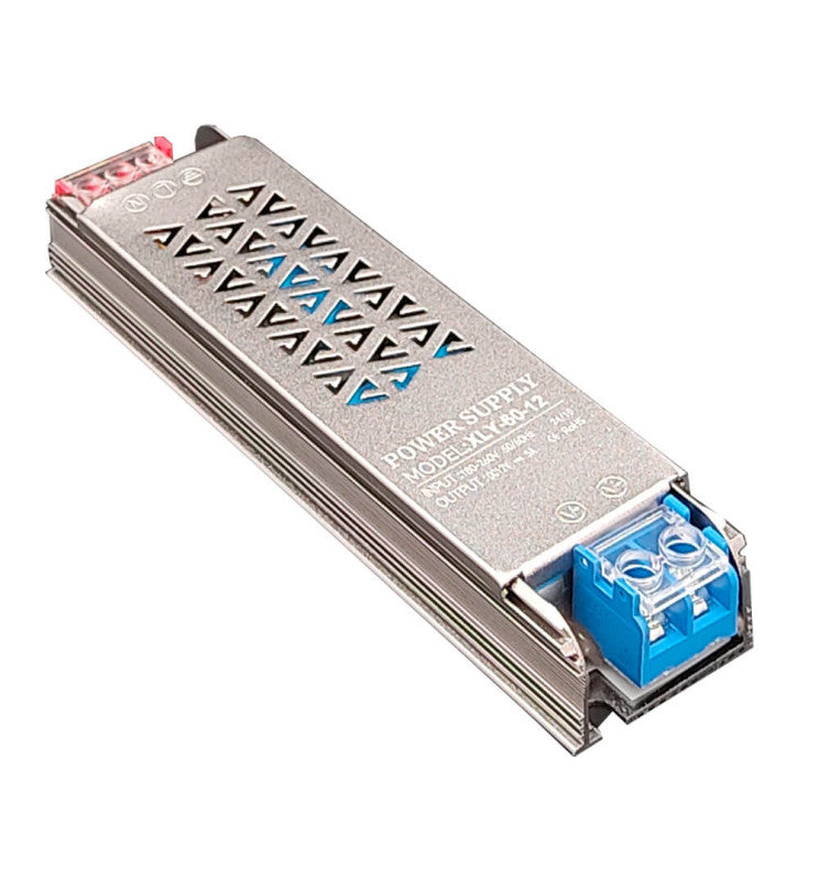 60W Power Supply Slim 12V 5A Aluminum IP20 - Power - Accessories