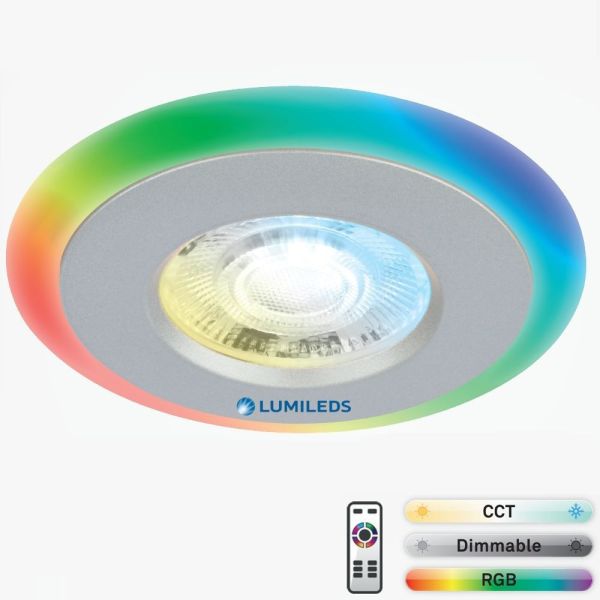 6W LED Downlight with Remote Control LUMILEDS Chip RGB CCT - LED Downlight