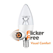 6W E14 LED Candle Bulb with Lens 6000K - LED Light Bulbs - Lamps