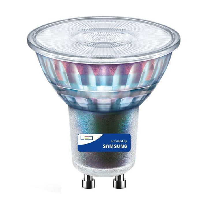 6W GU10 Glass LED Bulb by SAMSUNG 3000K - GU10 Bulb - Ledex Lighting UK