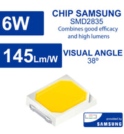 6W GU10 Glass LED Bulb with SAMSUNG Chip 2700K - LED Light Bulbs - Lamps