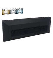 6W KOUVOLA LED Wall Light in Black IP65 3CCT - Wall Light Fixtures - Bollard Lights