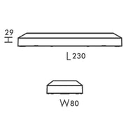 6W KOUVOLA LED Wall Light in Black IP65 3CCT - Wall Light Fixtures - Bollard Lights