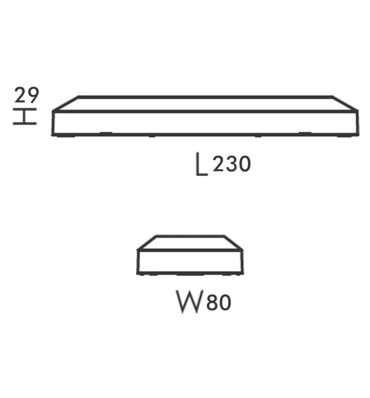 6W KOUVOLA LED Wall Light in Black IP65 3CCT - Wall Light Fixtures - Bollard Lights