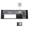 6W KOUVOLA LED Wall Light in Black IP65 3CCT - Wall Light Fixtures - Bollard Lights